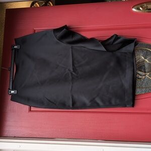 NWT - Express Rich Black High Slit Skirt